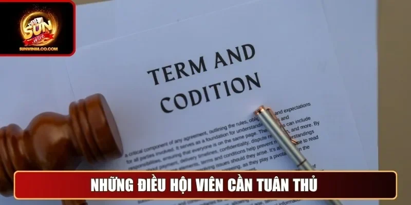 Những điều hội viên cần tuân thủ